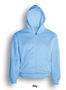 Picture of Bocini Unisex Adult Zip Through Fleece Hoodie CJ1062