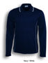 Picture of Bocini Stitch Feature Essentials-Unisex Adult Long Sleevepolo CP0912