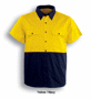 Picture of Bocini Unisex Adult Hi-Vis Cotton Twill Shirt Short Sleeve SS1012